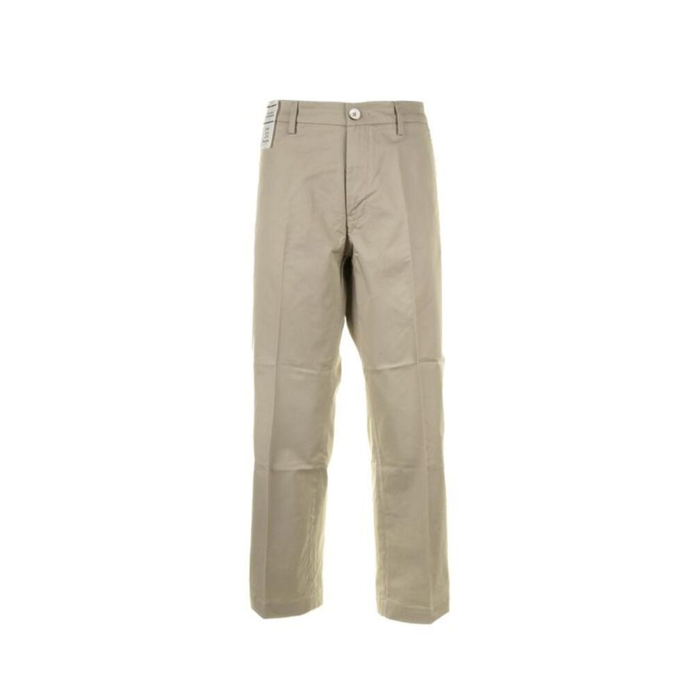 RE-HASH Women's Casual Straight Leg Chino Trousers Women Beige Pants